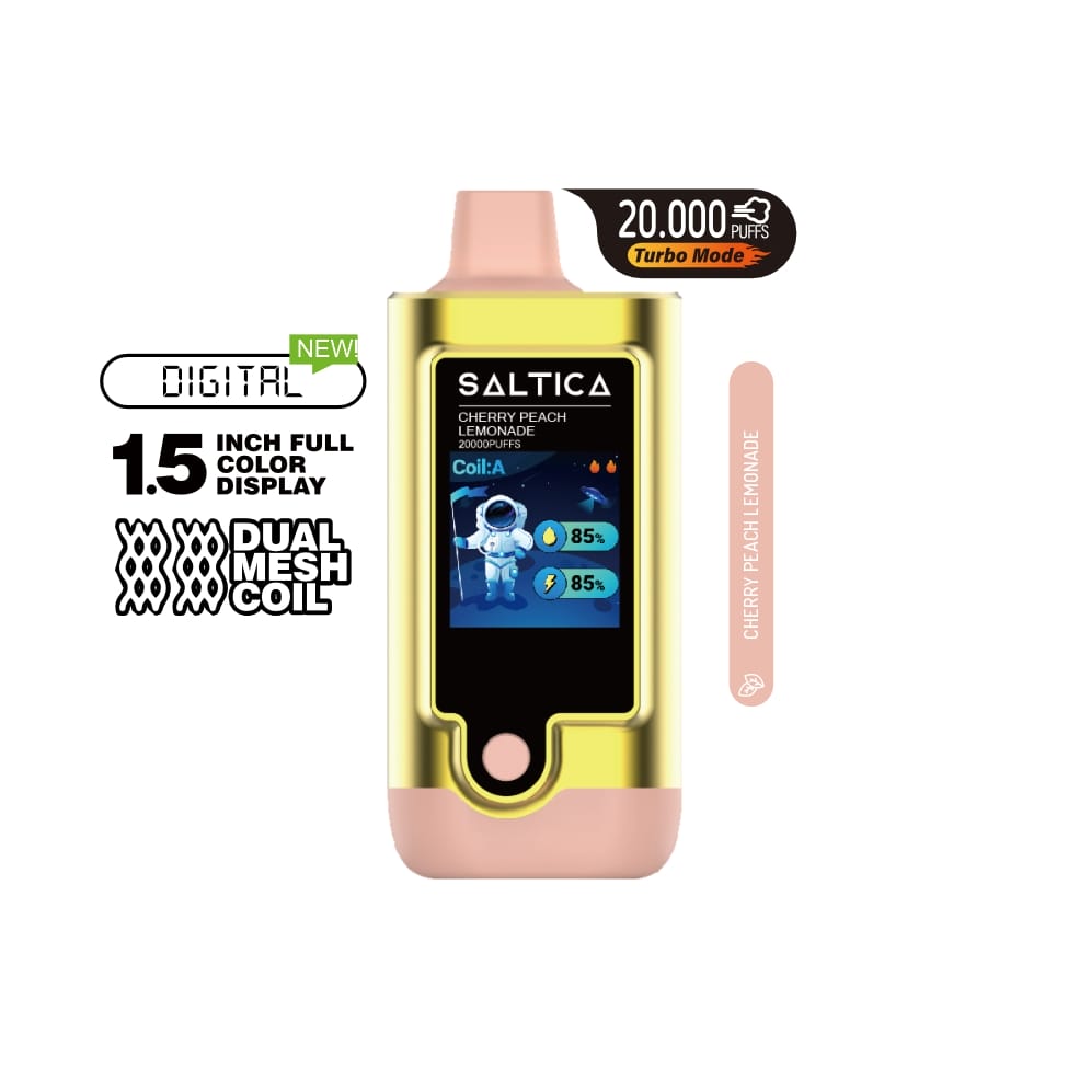 Saltica Digital 20000 Cherry Peach Lemonade