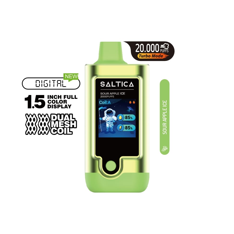 Saltica Digital 20000 Sour Apple Ice